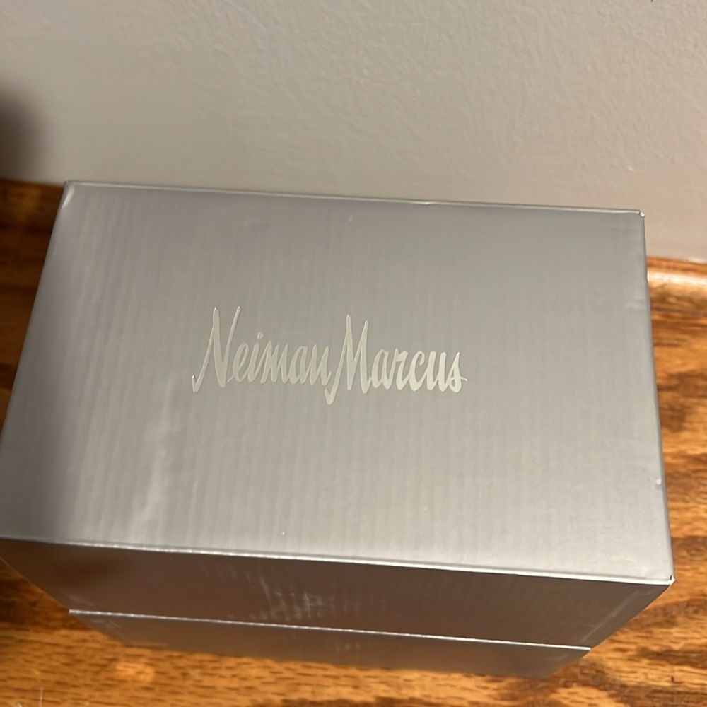 Vintage Neiman Marcus Double Old Fashion Glass Barn set of 4 (2x2)